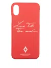 Marcelo Burlon County Of Milan Letter-print Phone Case In Red