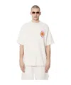 Marcelo Burlon County Of Milan Macrame Cross Cewneck T-shirt In White
