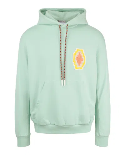MARCELO BURLON COUNTY OF MILAN MACRAME CROSS PATCH HOODIE
