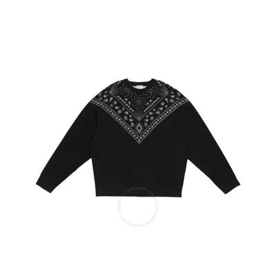 MARCELO BURLON COUNTY OF MILAN MARCEL BURLON BANDANA PRINT CREW NECK JUMPER