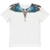 MARCELO BURLON COUNTY OF MILAN MARCELO BURLON BABY EAGLE PRINT T-SHIRT FOR KIDS