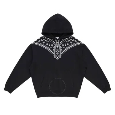 MARCELO BURLON COUNTY OF MILAN MARCELO BURLON BANDANA-EMBROIDERED DRAWSTRING HOODIE