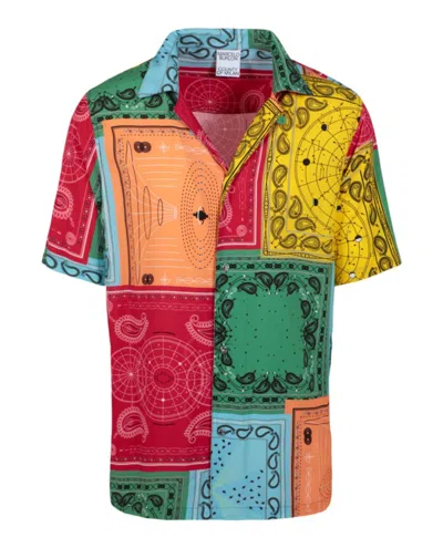 Marcelo Burlon County Of Milan Marcelo Burlon Bandana Print Shirt In Multi