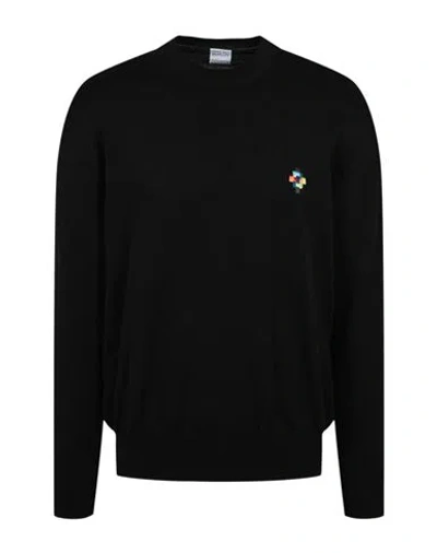 Marcelo Burlon County Of Milan Marcelo Burlon Colorful Cross Crewneck Sweater Man Sweatshirt Black Size Xxl Cotton