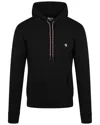 Marcelo Burlon County Of Milan Embroidered Cross Drawstring Hoodie In Black