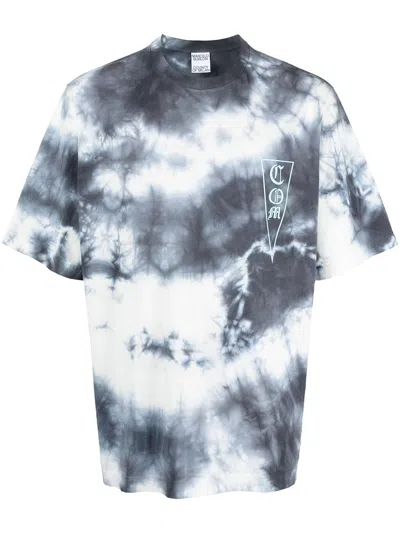 Marcelo Burlon County Of Milan Marcelo Burlon Com Logo Tie-dye Oversize T-shirt