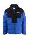 Marcelo Burlon County Of Milan Marcelo Burlon Cross Block Logo Down Jacket In Blue