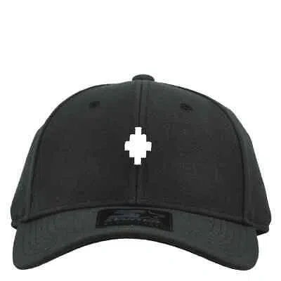 Pre-owned Marcelo Burlon County Of Milan Marcelo Burlon Cross Logo Baseball Cap, Size One Size In Black