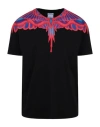 Marcelo Burlon County Of Milan Black Logo Short-sleeved T-shirt In Fantasy