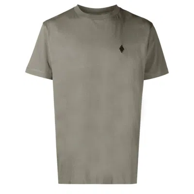Marcelo Burlon County Of Milan Marcelo Burlon Embroidered-logo Detail T-shirt In Black