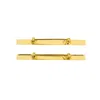 Marcelo Burlon County Of Milan Marcelo Burlon Gold Color Logo Tie Pins In Black