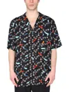 Marcelo Burlon County Of Milan Marcelo Burlon Hawaii Shirt In Black