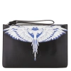 MARCELO BURLON COUNTY OF MILAN MARCELO BURLON ICON WINGS PRINT LEATHER POUCH