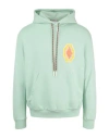 Marcelo Burlon County Of Milan Macrame Cross Patch Hoodie In Blue