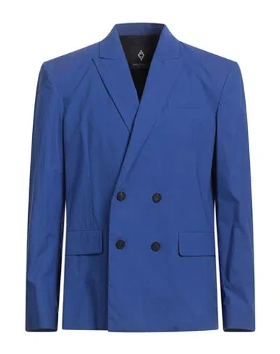 Marcelo Burlon County Of Milan Marcelo Burlon Man Blazer Blue Size 40 Cotton