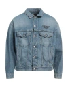 Marcelo Burlon County Of Milan Marcelo Burlon Man Denim Outerwear Blue Size Xs Cotton, Hemp In Blue