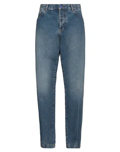 Marcelo Burlon County Of Milan Marcelo Burlon Man Jeans Blue Size 34 Cotton, Polyester