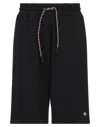 Marcelo Burlon County Of Milan Marcelo Burlon Man Shorts & Bermuda Shorts Black Size Xs Cotton, Polyester In Black