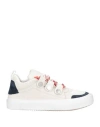 Marcelo Burlon County Of Milan Marcelo Burlon Man Sneakers Beige Size 8 Soft Leather, Textile Fibers In Beige