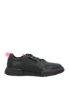 Marcelo Burlon County Of Milan Marcelo Burlon Man Sneakers Black Size 11 Soft Leather In Black