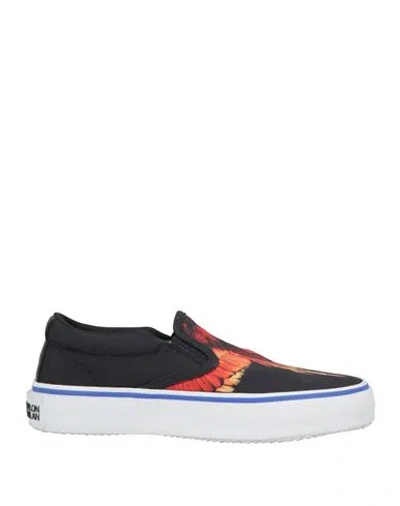 Marcelo Burlon County Of Milan Marcelo Burlon Man Sneakers Black Size 7 Textile Fibers