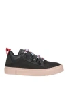 Marcelo Burlon County Of Milan Ticinella Skate Leather Low-top Sneakers In Black