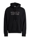 Marcelo Burlon County Of Milan Marcelo Burlon Man Sweatshirt Black Size Xs Cotton In Black