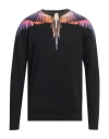 Marcelo Burlon County Of Milan Cotton Icon Crew-neck Sweatshirt With Print In Black