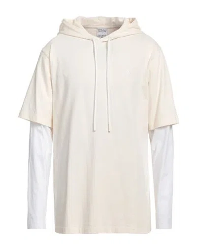 Marcelo Burlon County Of Milan Marcelo Burlon Man Sweatshirt Cream Size M Cotton, Polyester In White