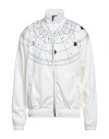 Marcelo Burlon County Of Milan Marcelo Burlon Man Sweatshirt Ivory Size Xs Polyester In White