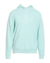 Marcelo Burlon County Of Milan Marcelo Burlon Man Sweatshirt Light Green Size M Cotton, Elastane, Polyester In Green