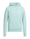 Marcelo Burlon County Of Milan Marcelo Burlon Man Sweatshirt Sage Green Size M Cotton, Elastane In Sage Green