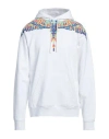 Marcelo Burlon County Of Milan Marcelo Burlon Man Sweatshirt White Size L Organic Cotton, Elastane In White