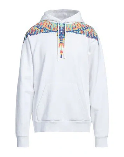 Marcelo Burlon County Of Milan Marcelo Burlon Man Sweatshirt White Size L Organic Cotton, Elastane