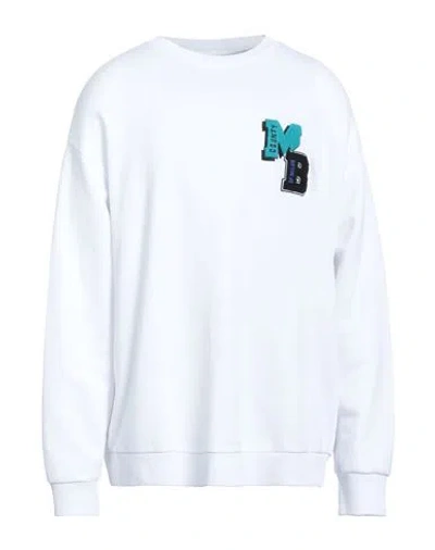 Marcelo Burlon County Of Milan Marcelo Burlon Man Sweatshirt White Size Xs Cotton, Elastane, Acetate, Wool, Polyester