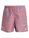 Marcelo Burlon County Of Milan Marcelo Burlon Man Swim Trunks Tomato Red Size M Polyester In Tomato Red