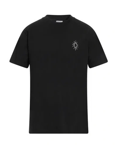 Marcelo Burlon County Of Milan Marcelo Burlon Man T-shirt Black Size L Cotton, Elastane