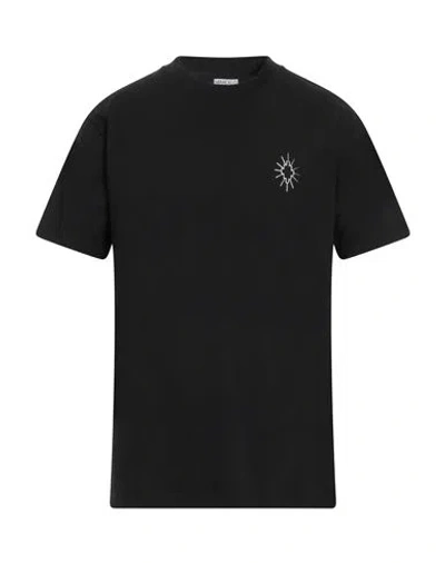 Marcelo Burlon County Of Milan Marcelo Burlon Man T-shirt Black Size S Cotton, Elastane