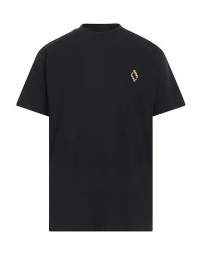 Marcelo Burlon County Of Milan Marcelo Burlon Man T-shirt Black Size L Organic Cotton, Elastane