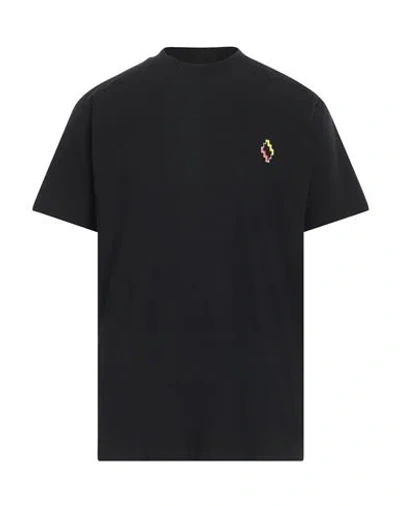 Marcelo Burlon County Of Milan Marcelo Burlon Man T-shirt Black Size S Organic Cotton, Elastane
