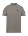 Marcelo Burlon County Of Milan Marcelo Burlon Man T-shirt Grey Size S Organic Cotton, Elastane, Polyester In Gray