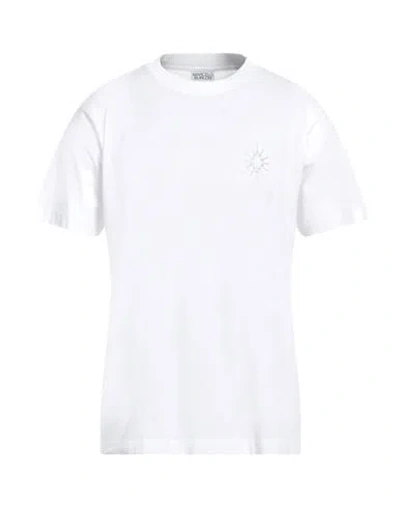 Marcelo Burlon County Of Milan Marcelo Burlon Man T-shirt White Size L Cotton, Elastane