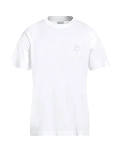 Marcelo Burlon County Of Milan Marcelo Burlon Man T-shirt White Size M Cotton, Elastane In White