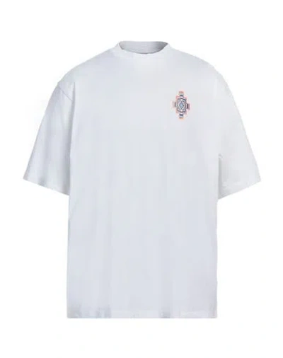Marcelo Burlon County Of Milan Marcelo Burlon Man T-shirt White Size M Organic Cotton, Elastane, Polyester