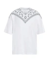 Marcelo Burlon County Of Milan Bandana-print Cotton T-shirt In White