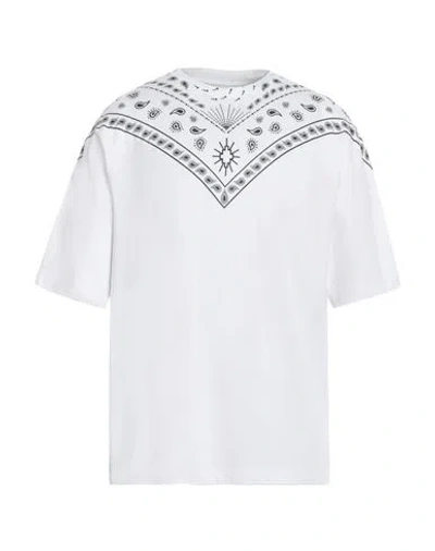 Marcelo Burlon County Of Milan Marcelo Burlon Man T-shirt White Size M Cotton