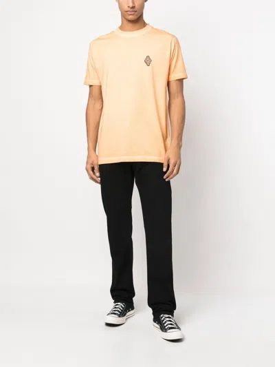 Marcelo Burlon County Of Milan Marcelo Burlon Melange Orange Cotton T-shirt