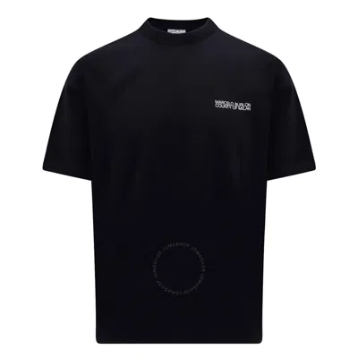 Marcelo Burlon County Of Milan Marcelo Burlon Men's Black White Cotton Crewneck T-shirt
