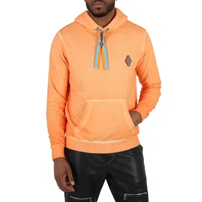 Marcelo Burlon County Of Milan Marcelo Burlon Men's Sunset Cross Cotton Hoodie In Orange/red