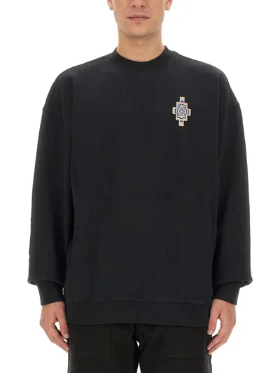 Marcelo Burlon County Of Milan Marcelo Burlon Optical Cross Sweatshirt In Black